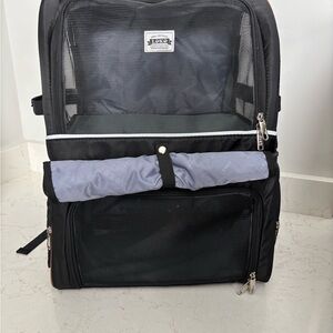 Black Mesh Cat Carrier Backpack